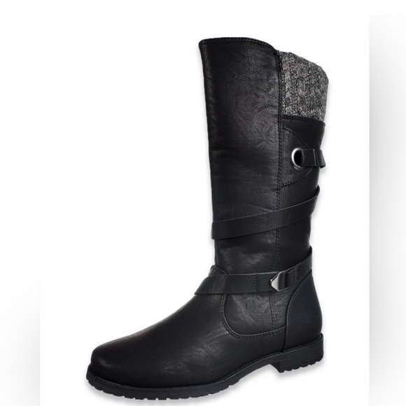 Rachel Shoes Other - Rachel Shoes Black and Gray Kids Boots NWOT